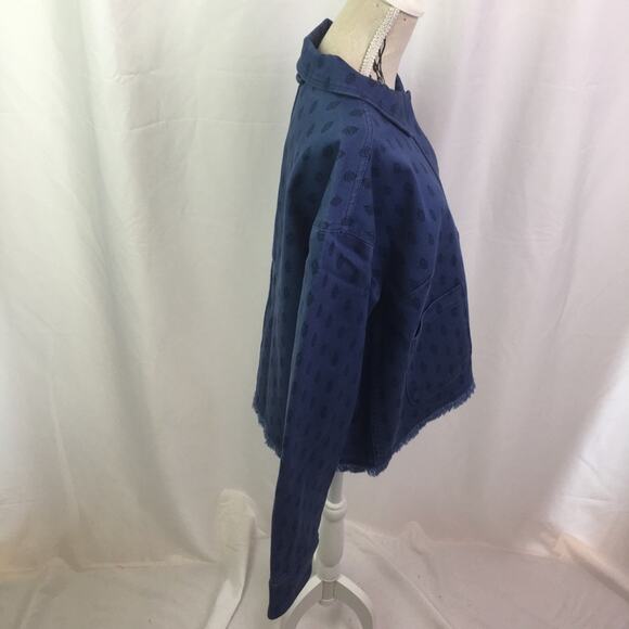 Isaac Mizrahi Live True Denim Fringe Jacket Small - Picture 8 of 16